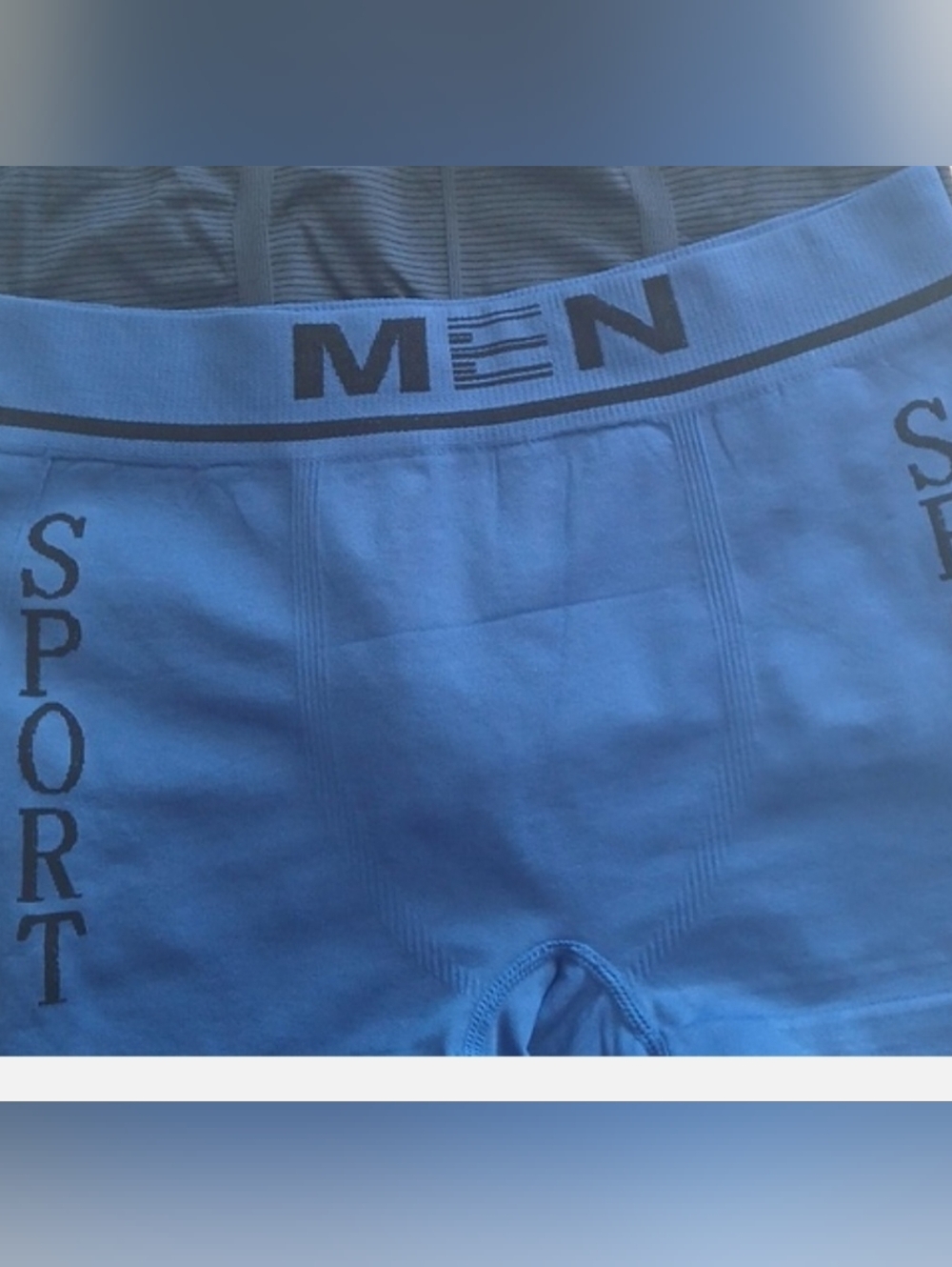 Sporty Blue Men's Boxer Briefs